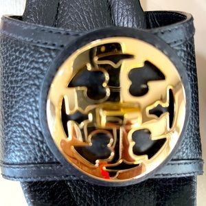 Black Tory Burch wedge